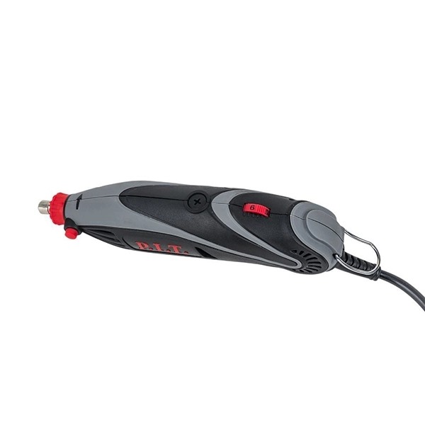 PIT PMG150-C Гравер электрический, 150Вт.,230В., 50 Гц., гибк. вал, цанга 3,2мм, 10 000-33 000об/мин, 211предмет.