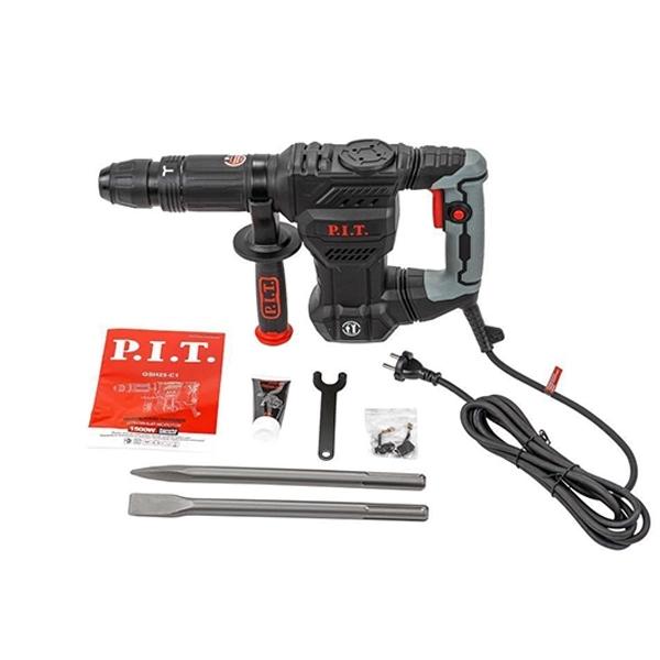 PIT GSH25-C1 Молоток отбойный, 220 В/50 Гц, 20 Дж, 1500 Вт, 4100 уд/мин., SDS-MAX