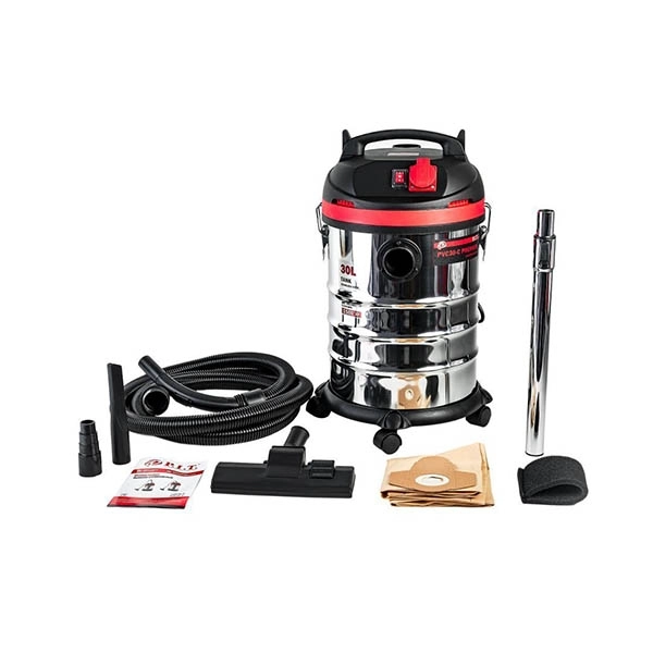 PIT PVC 30-C Пылесос, 1,5кВт., 3м. шланг, пылесборн. 30л, нерж. к-с, бум.мешок, 2кВт. подкл.инстр)