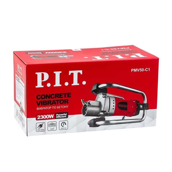 PIT PMV50-C1 Вибратор электрический стационарный для бетона, 2300 Вт, без булавы