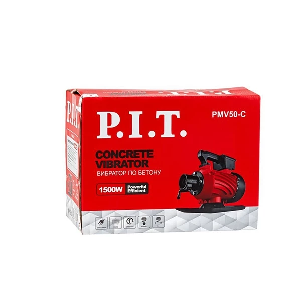 PIT PMV50-C Вибратор электрический стационарный для бетона, 1500 Вт, 4 м длина булавы