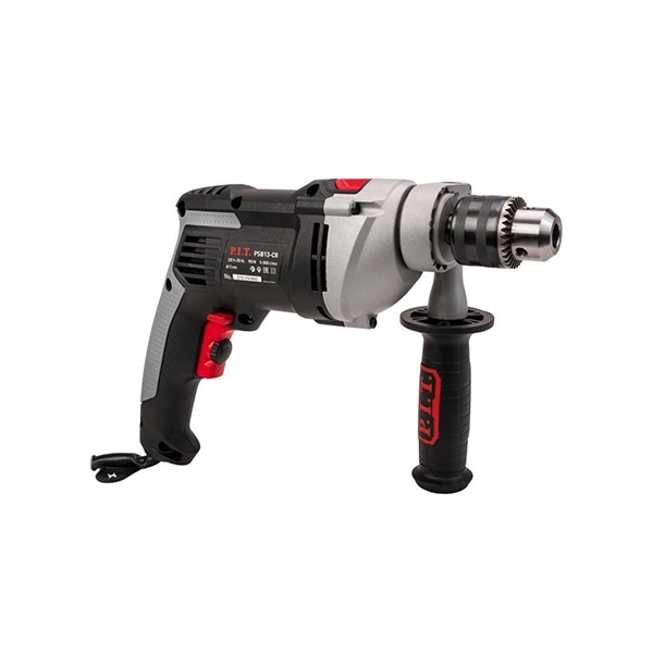 PIT PSB13-C8 Дрель ударная, 220В., 950Вт. 1,5-13 мм.,0-3000 об/мин., 4800 уд/мин. мет. корп. редуктора, ключевой патрон