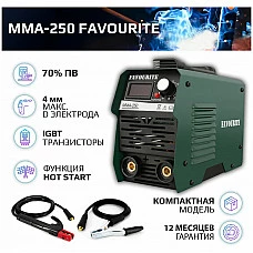 Сварочный инверторный аппарат FAVOURITE MMA-250A
