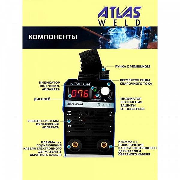 Сварочный инверторный аппарат SUPER PROWELL MMA-220