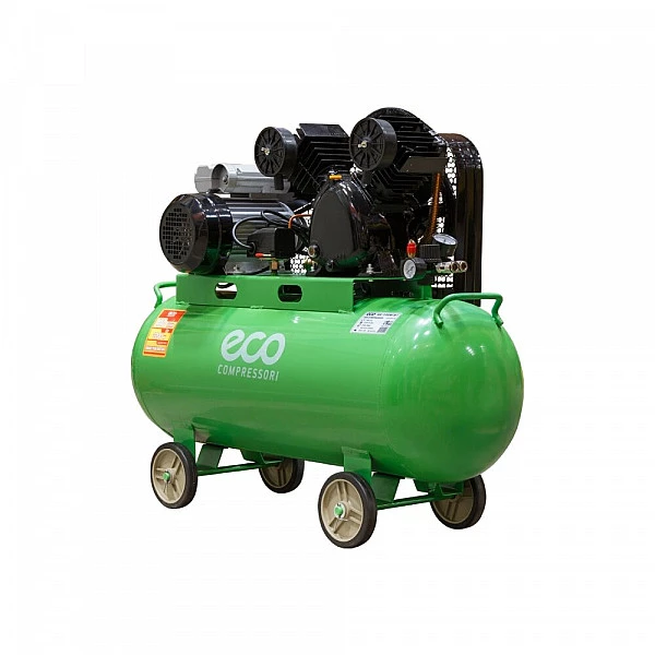 Компрессор ECO AE-1005-B1 ременной (380 л/мин, 8 атм, ременной, масляный, ресив. 100 л, 220 В, 2.20 кВт)