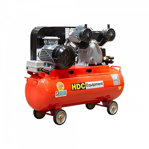 Компрессор HDC HD-A103 ременной (600 л/мин, 10 атм, ременной, масляный, ресив. 100 л, 380 В, 3.30 кВт) (HDC Equipment)