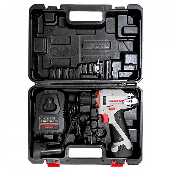 Дрель-шуруповерт аккумуляторная CROWN CT21072HX-2 BMC