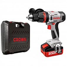 Дрель-шуруповерт аккумуляторная CROWN CT21076HMX-4 BMC
