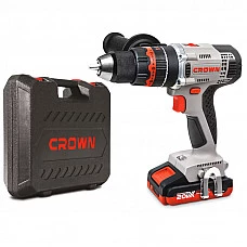Дрель-шуруповерт аккумуляторная ударная CROWN CT21075HMX-2 BMC
