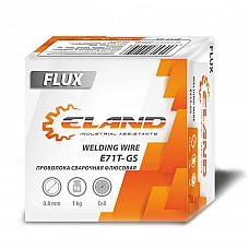Проволока сварочная флюсовая ELAND LUX E71T-GS 0.8 мм. / 1кг.
