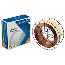 Проволока сварочная омедненная ER 70S-6 ф1,0мм (катушка BS300 15 кг) SOLARIS Проволока сварочная омедненная ER 70S-6 ф1,0мм (катушка BS300 15 кг) SOLARIS