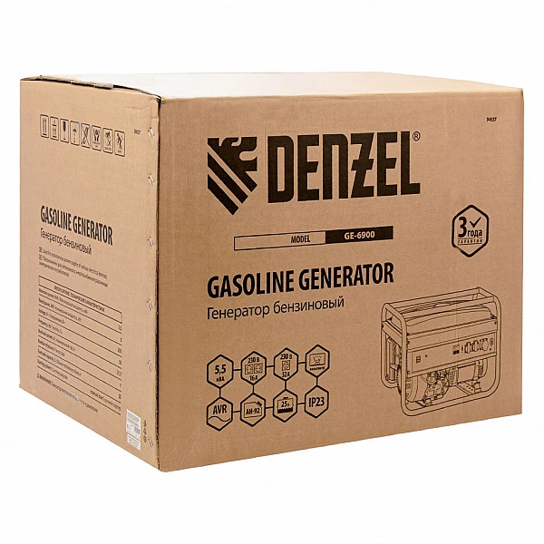 Генератор бензиновый DENZEL GE 6900
