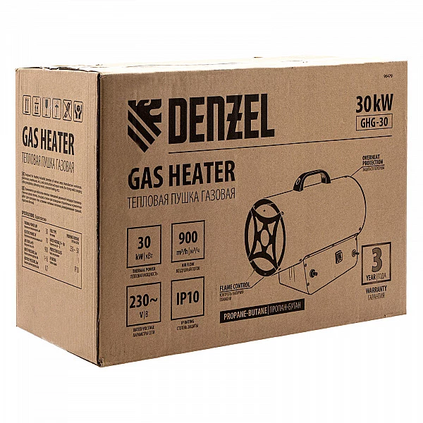 Газовая тепловая пушка DENZEL GHG-30
