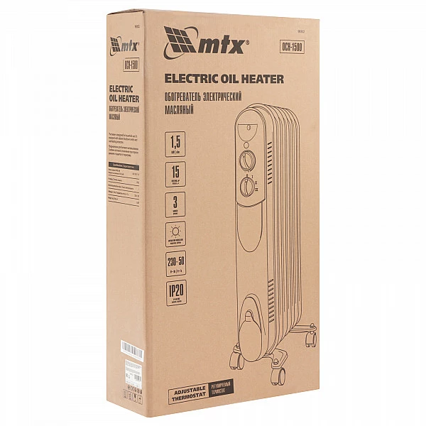 Масляный обогреватель MTX OCH-1500