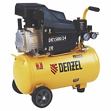 Компрессор воздушный DENZEL DK1500/24, Х-PRO 1.5 кВт, 230 л/мин, 24 л
