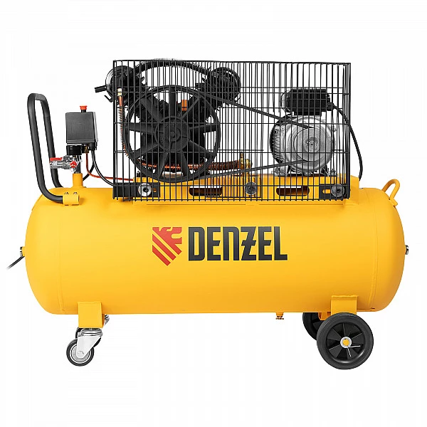 Компрессор воздушный Denzel BCV2200/100, ременный привод, 2.2 кВт, 100 литров, 370 л/мин