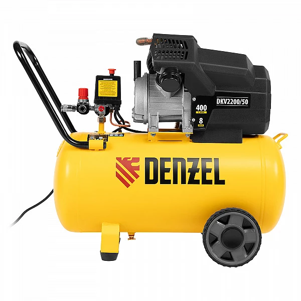 Компрессор воздушный Denzel DKV2200/50, Х-PRO 2.2 кВт, 400 л/мин, 50 л