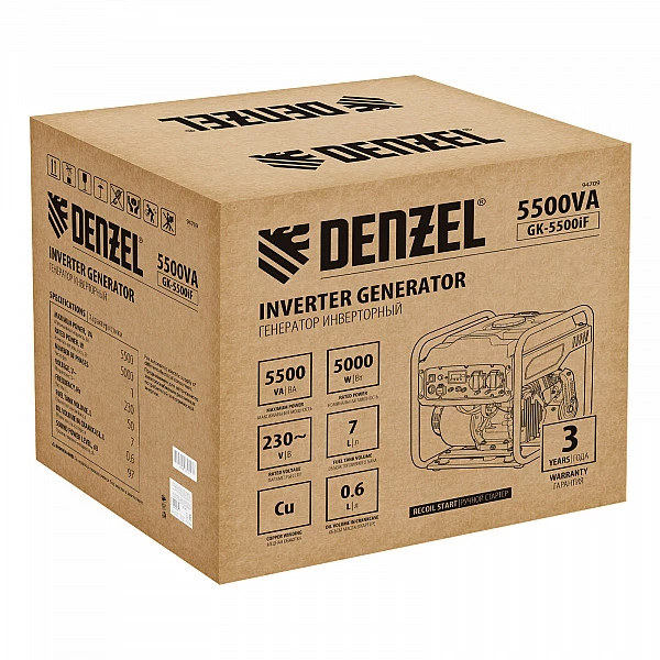 Генератор инверторный DENZEL GK-5500iF