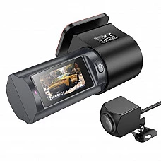 Автомобильный видеорегистратор HOCO DV8 2K, 2 камеры
