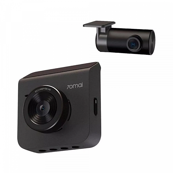 Автомобильный видеорегистратор Xiaomi 70Mai Dash Cam A400+Rear Cam Set (A400-1) (Black)