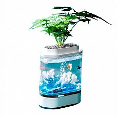 Аквариум Xiaomi Mijia Geometry Mini Lazy Fish Tank USB
