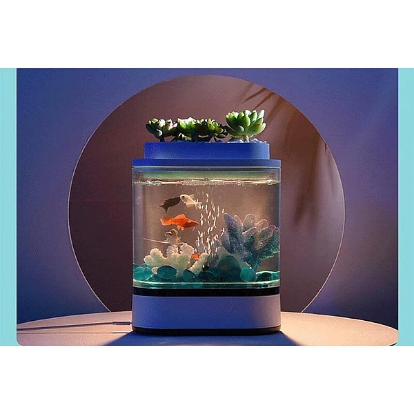 Аквариум Xiaomi Mijia Geometry Mini Lazy Fish Tank USB