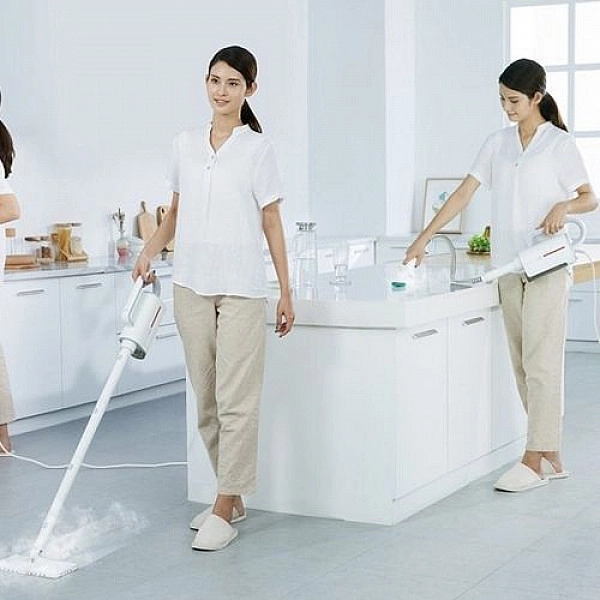 Многофункциональный пароочиститель Deerma Multi-Function Steam Cleaner / DEM-ZQ600 (EU, белый)