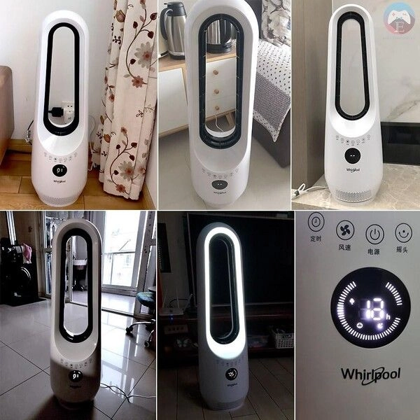 Вентилятор Xiaomi Youpin Whirlpool 12-Speed Inverter Wind Band Night Light Bladeless Fan WBF-01K