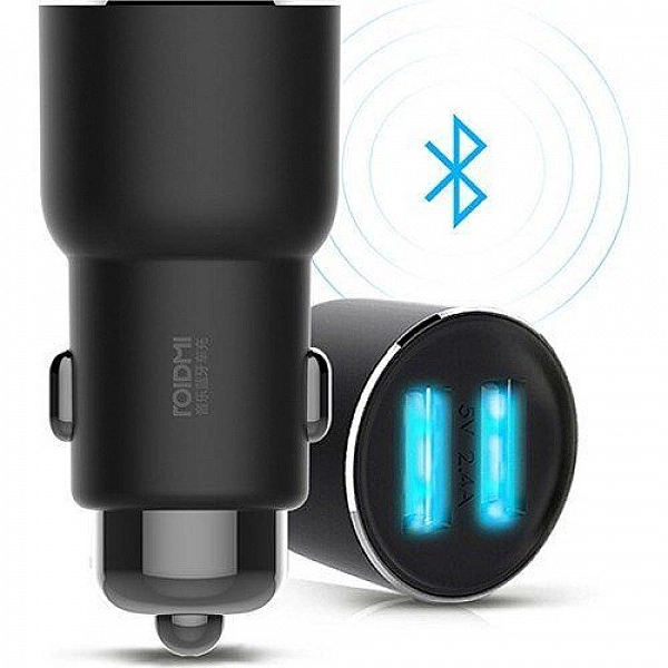 Автомобильное З/У c FM-трансмиттером RoidMi Music Player Car Charger 3S