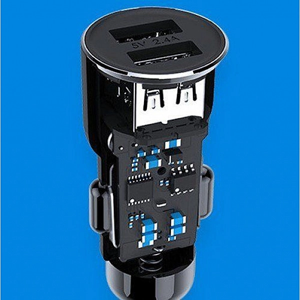 Автомобильное З/У c FM-трансмиттером RoidMi Music Player Car Charger 3S