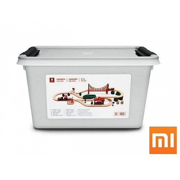 Деревянная железная дорога конструктор Xiaomi MITU Track Building Block Electric Train Set