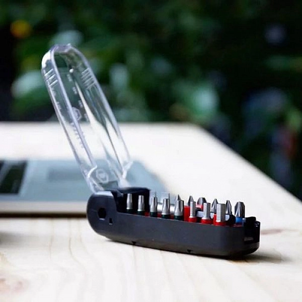 Отвертка с набором бит Xiaomi whila crocodile mouth bit black