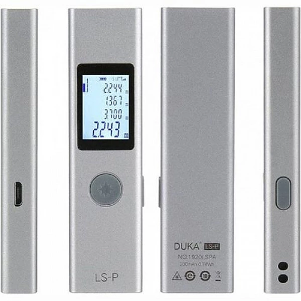 Лазерный дальномер Xiaomi Youpin Duke Laser Rangefinder LS-P (40 метров)