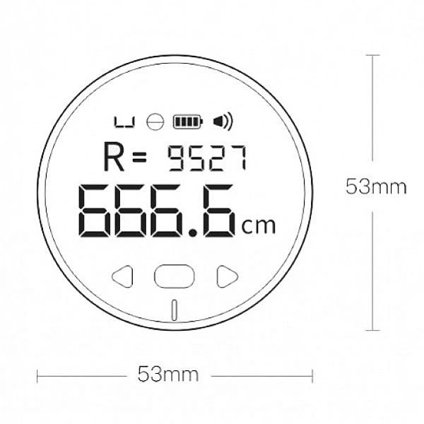 Умная рулетка Duka Small Q Ruler (черный)