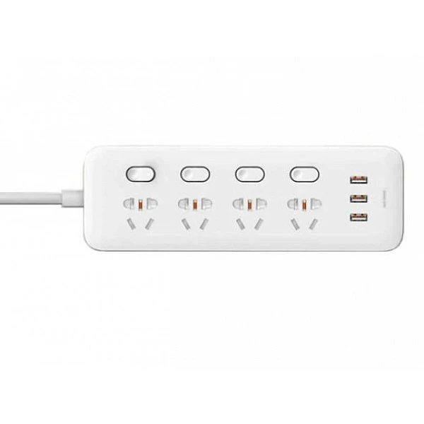 Сетевой фильтр Xiaomi Mi Power Strip (4 розетки + 3 USB-разъема)