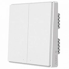 Умный выключатель Aqara Smart Wall Switch D1 / QBKG22LM (двойной встраиваемый без нулевой линии)
