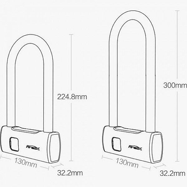 Умный замок AREOX Bicycle Fingerprint Lock