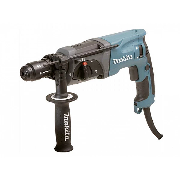 Перфоратор MAKITA HR 2470 FT в чем. (780 Вт, 2.7 Дж, 3 реж., патрон SDS-plus, быстросъемн., БЗП в комплекте, вес 2.8 кг)