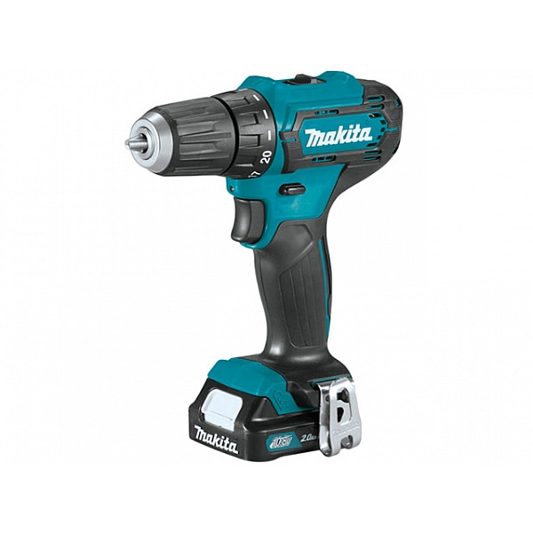 Аккум. дрель-шуруповерт MAKITA CXT DF 333 DWAE в чем. (12.0 В, 2 акк., 2.0 А/ч Li-Ion, 2 скор., 30 Нм, шурупы до 8 мм)