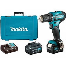 Аккум. дрель-шуруповерт MAKITA CXT DF 333 DWME в чем. (12.0 В, 2 акк., 4.0 А/ч Li-Ion, 2 скор., 30 Нм, шурупы до 8 мм)