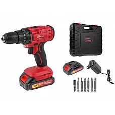 Аккум. дрель-шуруповерт WORTEX LX BD 1820 Li в чем. ALL1 XLT, 18 В, 30 Н*м, 2х2 А*ч, БЗП 10 мм (2 скорости)