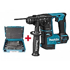 Аккум. перфоратор MAKITA LXT DHR 171 RTJ в чем. + Набор насадок MAKITA (17 шт.) (B-53877) (18.0 В, 2 акк., 5.0 А/ч Li-Ion, 1.2 Дж, вес 2.8 кг,)