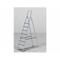 Лестница-стремянка алюм. 191 см 9 ступ. 6,0 кг PRO STARTUL (ST9940-09) (Размеры профиля: Передний каркас 40х20х1,2, Задний каркас 40х20х1,2)