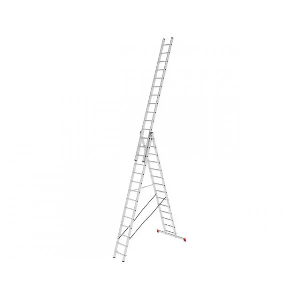 Лестница алюм. 3-х секц. 356/949/376см 3х14 ступ., 21,5кг PRO STARTUL (ST9942-14)