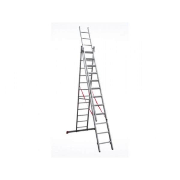 Лестница алюм. 3-х секц. 309/796/328 см 3х12 ступ. 20,2кг  NV3230 Новая Высота