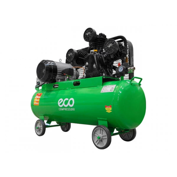 Компрессор ECO AE-1005-2 (580 л/мин, 8 атм, ременной, масляный, ресив. 100 л, 380 В, 3.00 кВт)