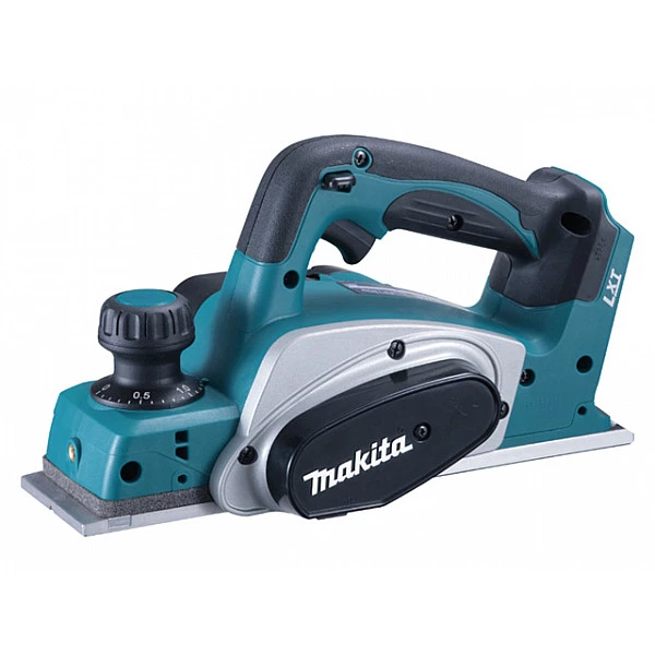 Аккум. рубанок MAKITA DKP 180 Z в кор. (18.0 В, БЕЗ АККУМУЛЯТОРА, 14.000 об/мин, ширина: 82 мм, макс.глубина: 2,5 мм, 3,4 кг.)