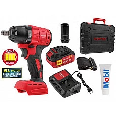 Аккум. ударный гайковерт WORTEX CWR 0318 акб и зу в чем. ALL1 XLT SET 18 В, 310 Н*м, 1/2", 4 А*ч (вес 2.0 кг)