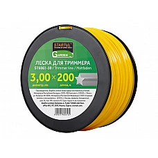 Леска ф 3.0 мм х 200 м "звездочка" STARTUL GARDEN