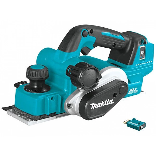 Аккум. рубанок MAKITA DKP 181 ZU в кор. (18.0 В, БЕЗ АККУМУЛЯТОРА, 11.000 об/мин, ширина: 82 мм, макс.глубина: 3,0 мм, 3,6 кг.)